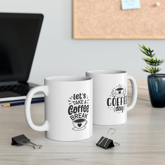 Endless Aroma Cup for Coffee Day, Ceramic Mug, 11oz
