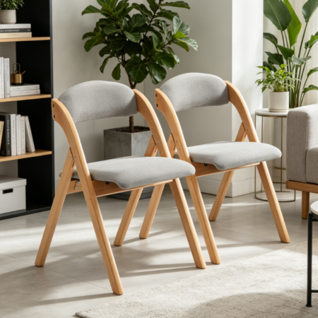 Brown Mid-Century Wooden Armchair, Single Leisure Chair with Padded Backrest and Seat Cushion, Comfy Reading Chair for Living Room, Kitchen, Study Apartment